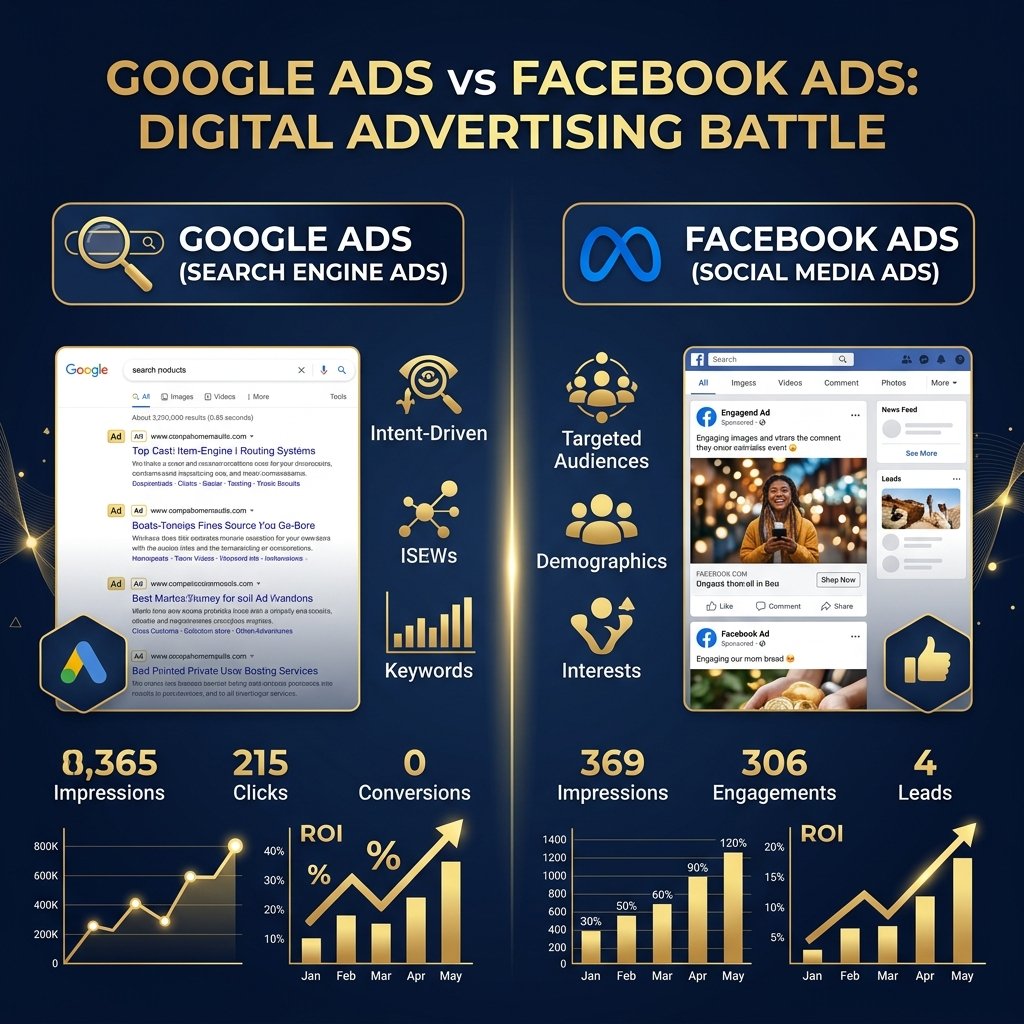 Google Ads vs Facebook Ads: Which is Better for Your Business?